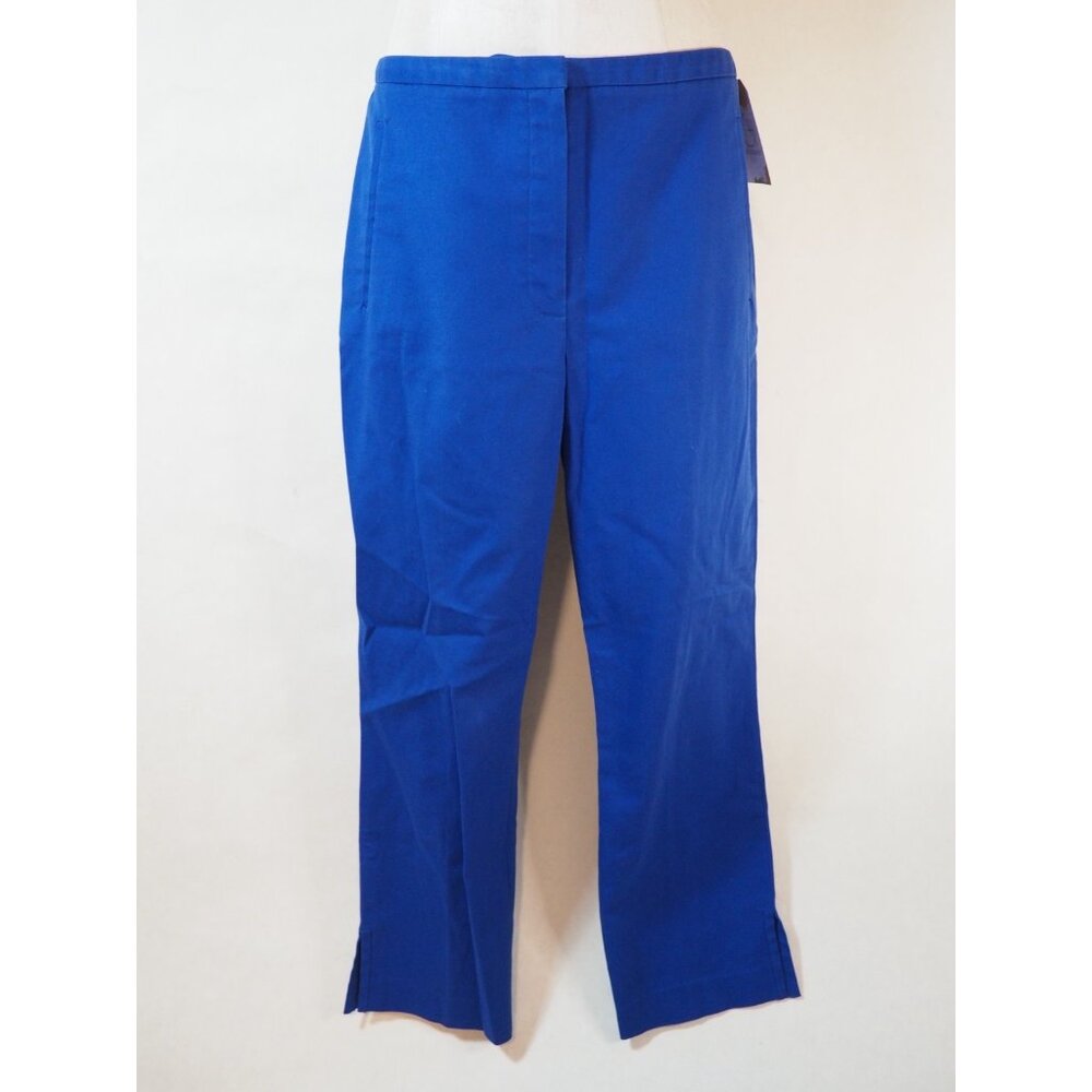 Tahari Blue Pencil Cropped Dress Pants, Size 32